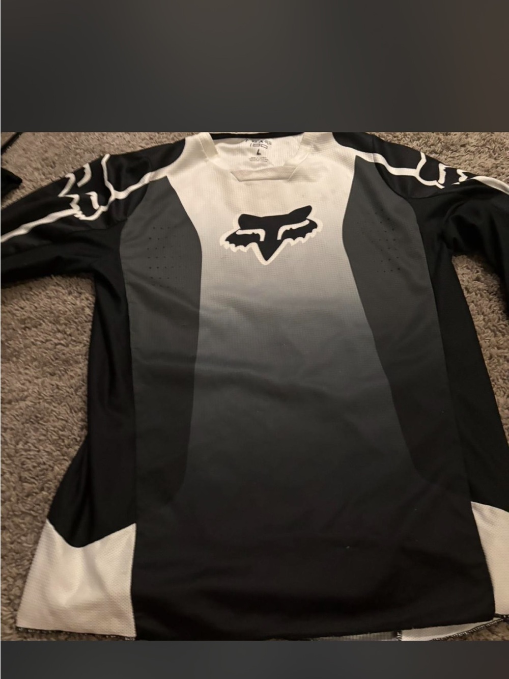 Fox Men’s Black & Gray Gradient Long-Sleeve Jersey